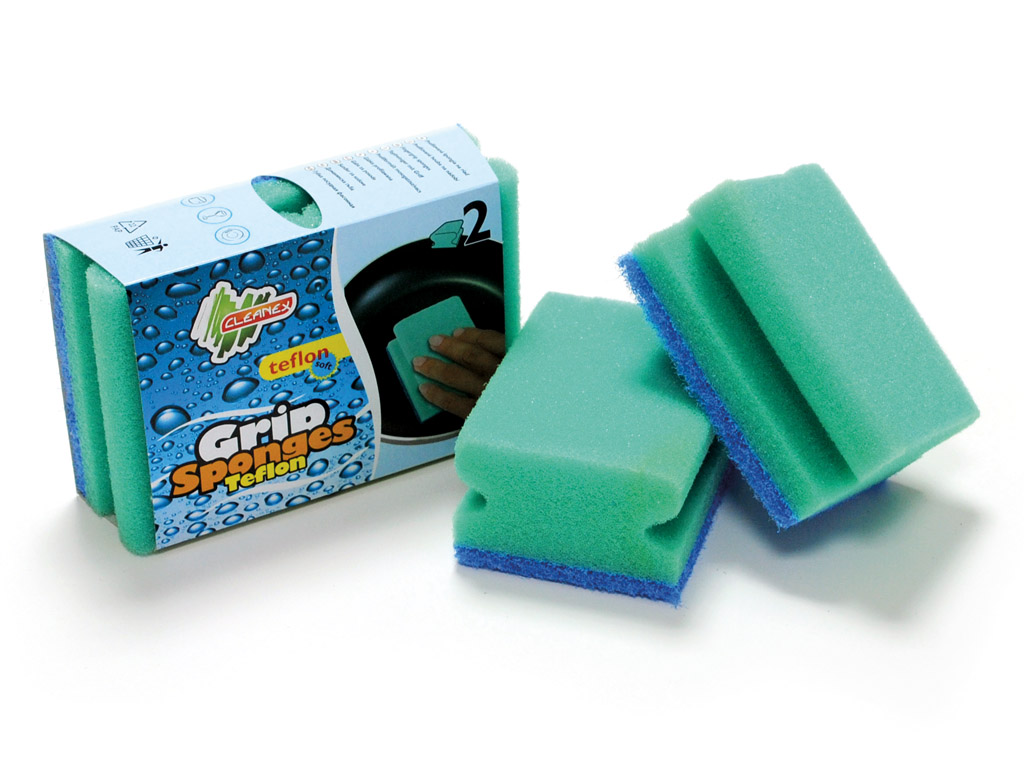 Burete canelat teflon - set 2 buc-image